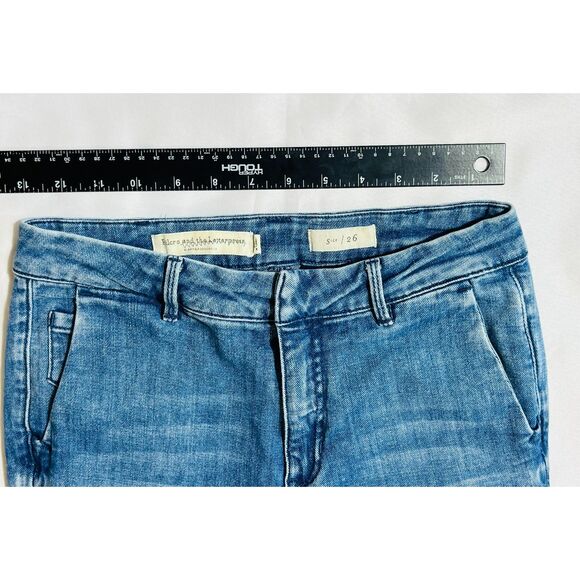 Anthropologie Pilcro and The Letterpress Slim 26 RN 66170 Stretch Ankle Jean - Picture 7 of 8